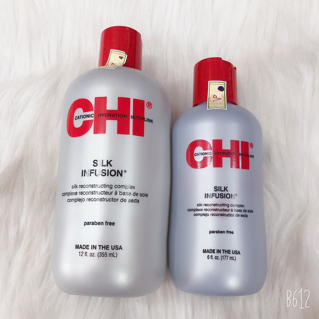 TINH DẦU DƯỠNG TÓC MỀM MƯỢT CHI SILK INFUSION 177ML và 355ML