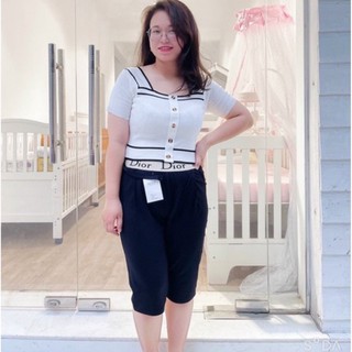 Quần ngố BIGSIZE/Quần lửng BIGSIZE cạp chữ 60-90KG