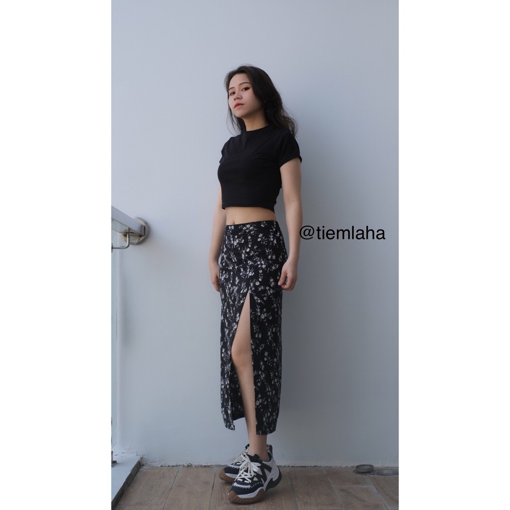 AÓ CROPTOP ÔM TAY NGẮN BASIC XINH XẮN 5 MÀU