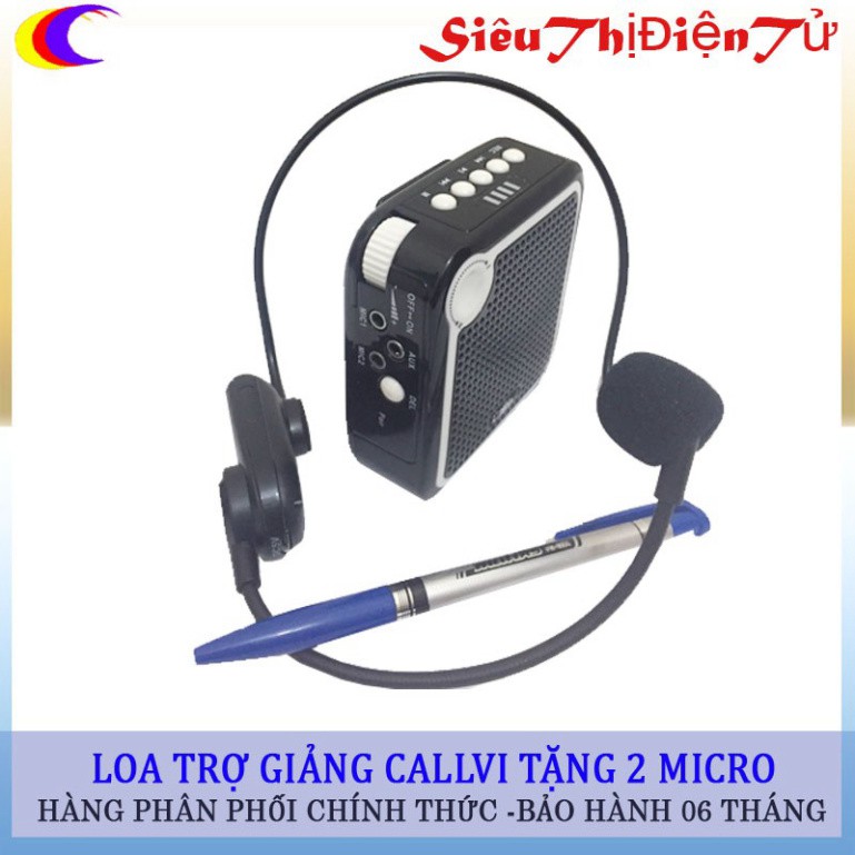 Máy trợ giảng không dây Callvi V319 kèm 2 micro ♥️♥️