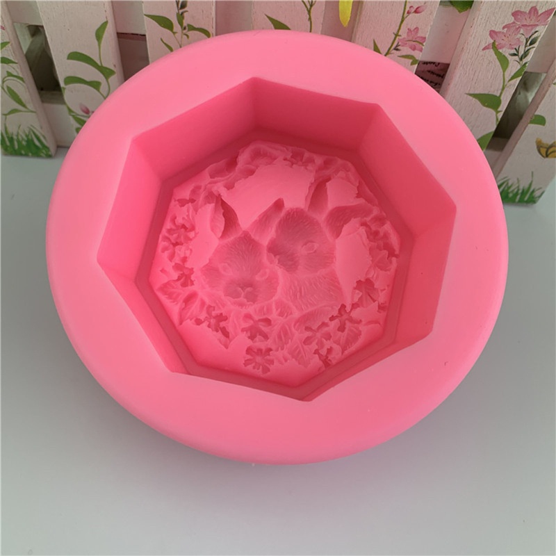 Khuôn Silicone Làm Bánh Hình Thỏ Phục Sinh