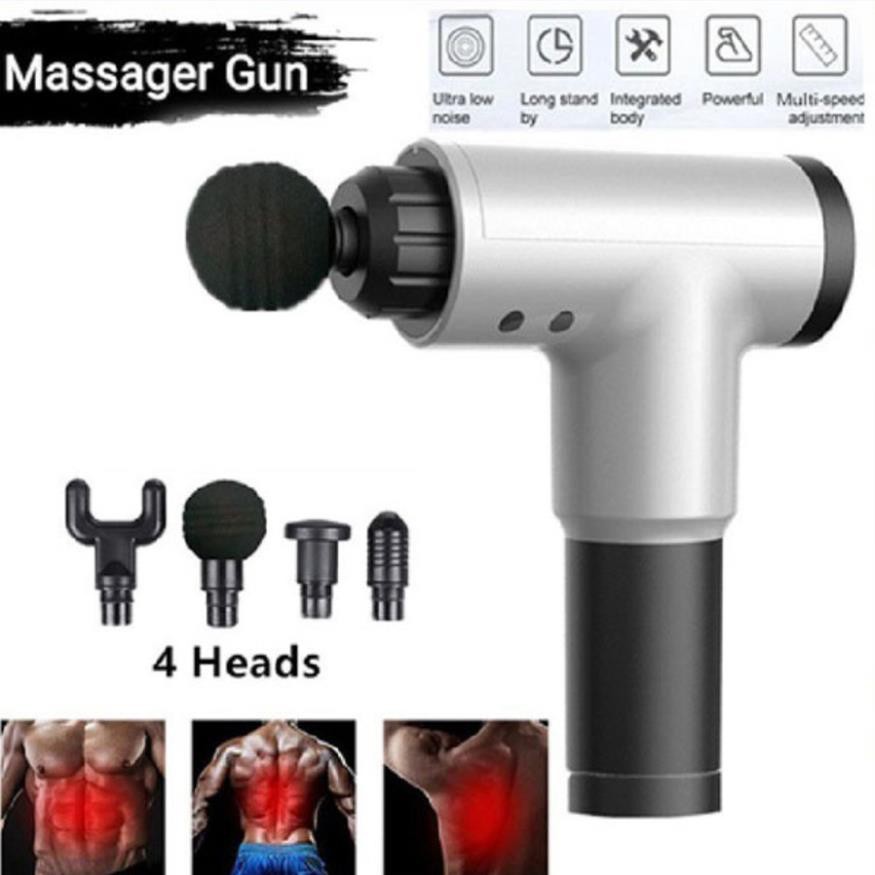 🚨Bảo Hành 2 Năm🚨 Máy Massage, Súng Massage Toàn Thân 4 Đầu 6 Chế Độ Fascial, Giảm Đau Mỏi Vai Gáy, Giãn Cơ Sau Tập