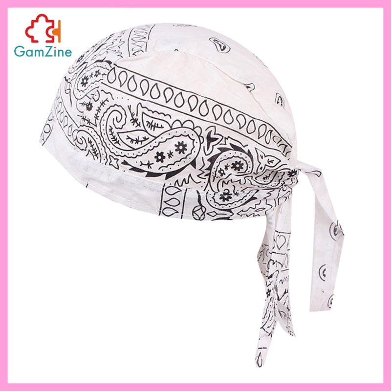 Set 2 khăn turban đội đầu bằng vải cotton dùng cho bệnh nhân ung thư