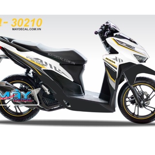 Tem rời decal dán xe honda vario trắng hoặc xám - ms 30210