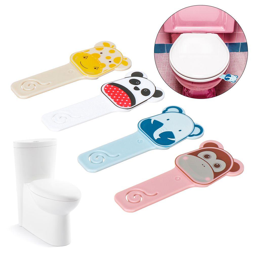 KUNHEV Dụng Cụ Nhấc Nắp Bồn Cầu Hình Hoạt Hình Dễ Thương