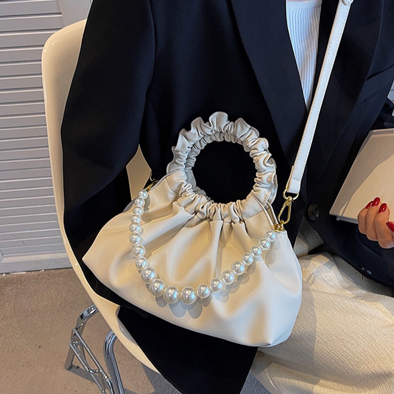 Túi Đeo Vai Xếp Ly Cầm Tay Thiết Kế niche Cho Nữ