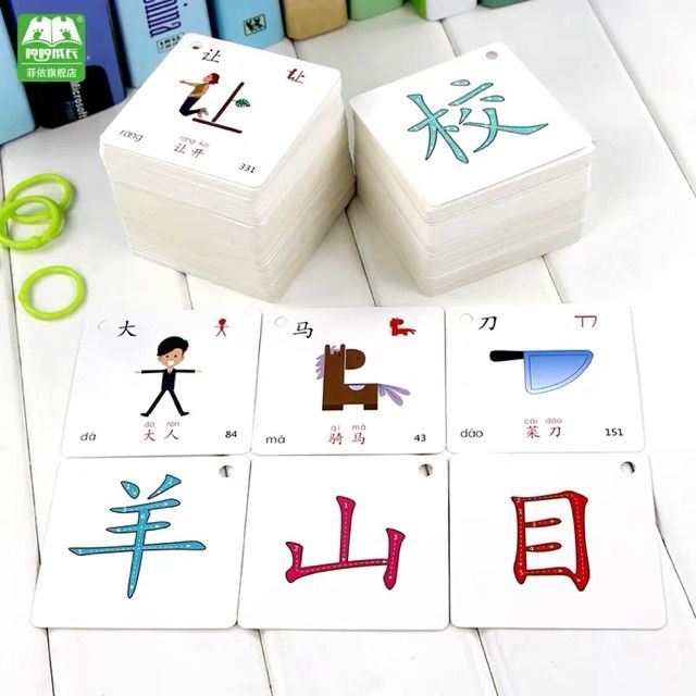 [Tặng Quà]Flashcard tiếng Trung chống thấm-Bộ 504 thẻ học từ vựng tiếng Trung, học chữ Hán, chữ Trung Quốc, chữ thư pháp