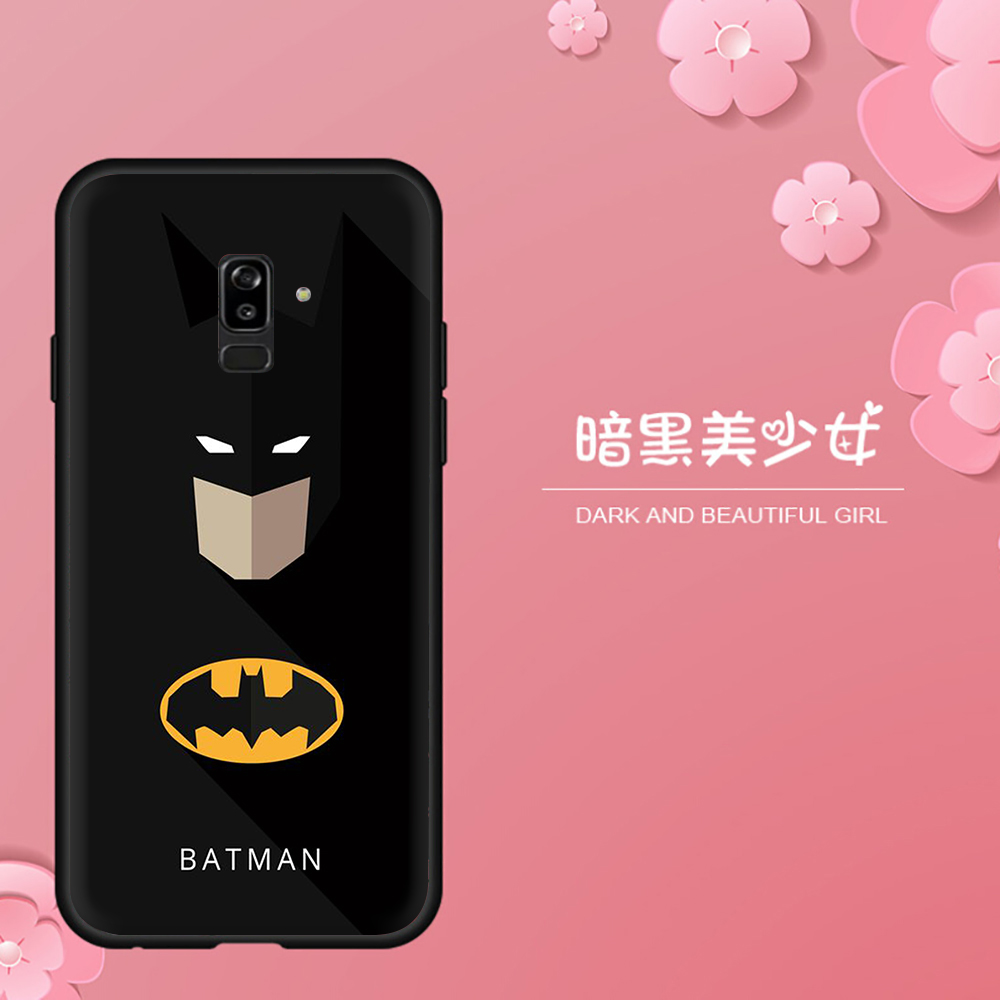 MARVEL Ốp Lưng Mềm Chống Rơi Vỡ In Logo Batman Cho Samsung J7 Prime J7 J730 J7 Core J7 Pro J8 2018