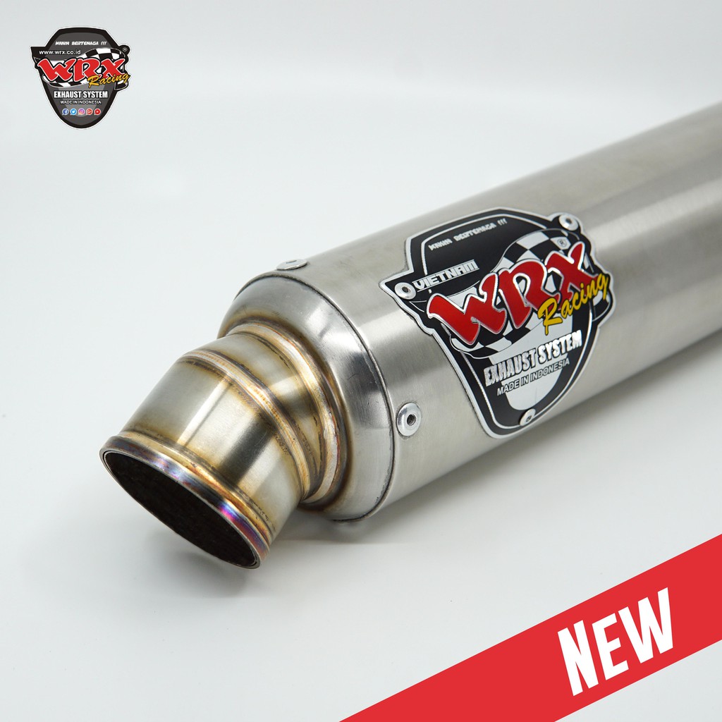 Pô WRX GP5 K1  tròn màu inox