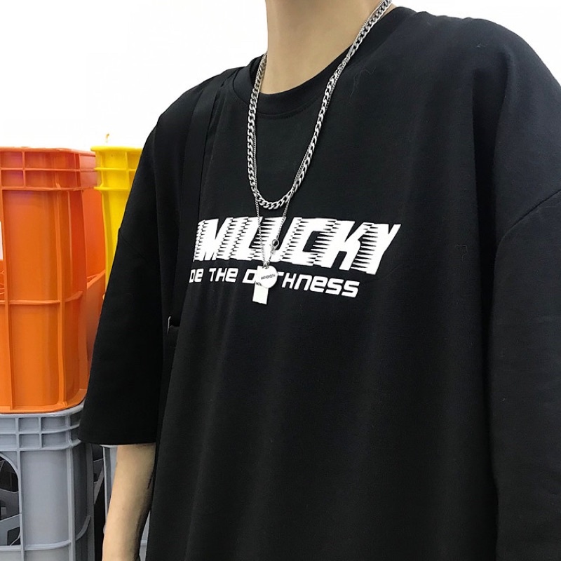 Áo thun tay lỡ nam nữ , áo phông unisex chất cotton in chữ KY