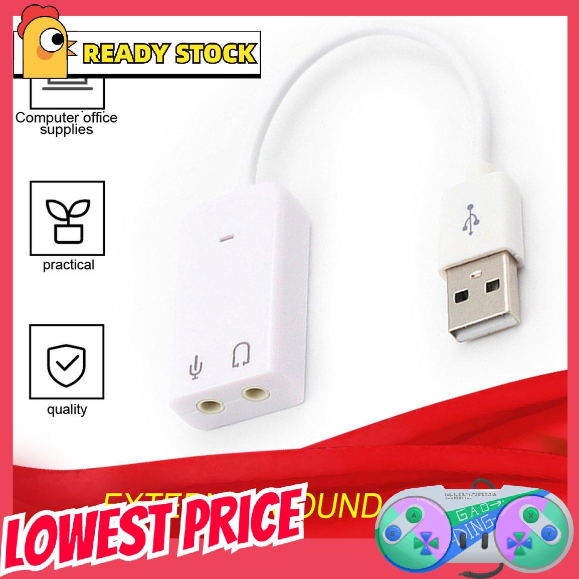 Card Âm Thanh Usb 7.1 Kênh Cho Laptop | BigBuy360 - bigbuy360.vn