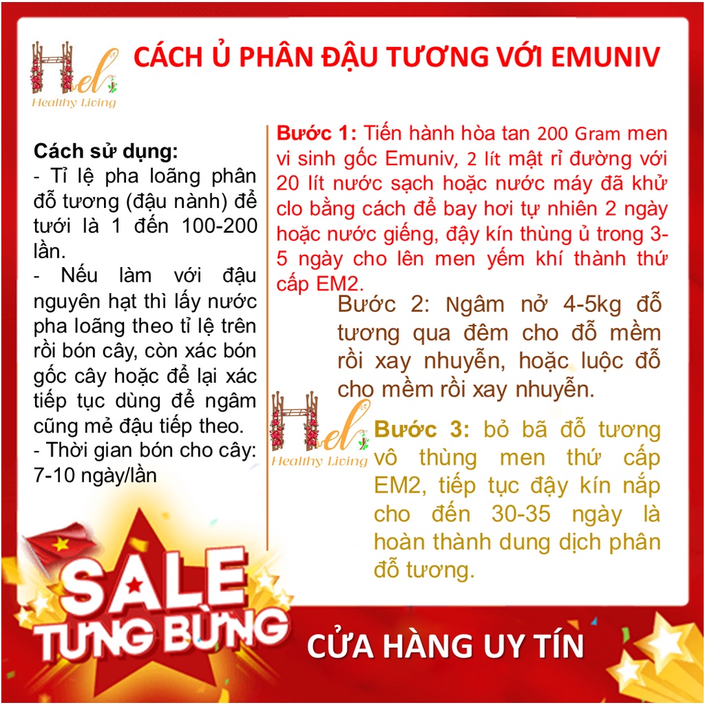 Chế Phẩm Vi Sinh EM EMUNIV / EMZEO Ủ Phân Cá, Ủ Rác Thải Hữu Cơ, Chuyển Hóa Phân Bón, Ủ Bánh Dầu, Ủ Phân Đậu Tương/-&gt;