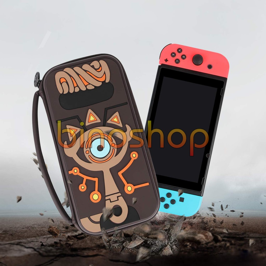 Bao đựng Nintendo Switch họa tiết Zelda Sheikah Slate (Nâu) - Bao chống sốc Nintendo Switch