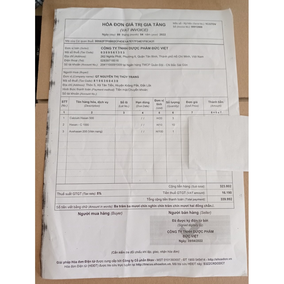 DATE  05/12/2023] VIÊN SỦI HASAN C 1000 TUB 10 VIÊN HỖ TRỢ TĂNG CƯỜNG SỨC ĐỀ KHÁNG CHO CƠ THỂ