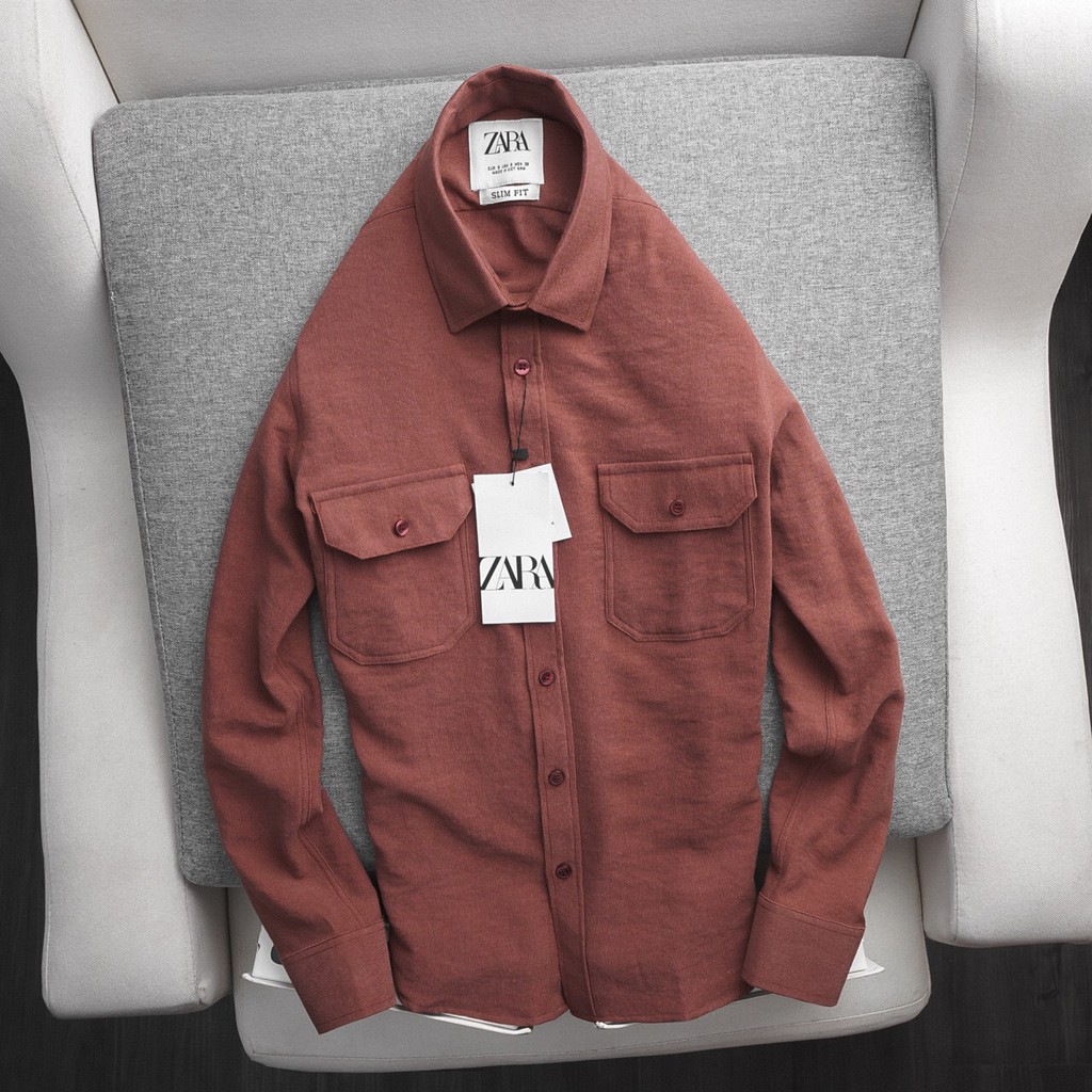 [ZARA] Áo sơ mi Nam dài tay [BAO ĐỔI TRẢ] NHUNG cực phong cách | BigBuy360 - bigbuy360.vn