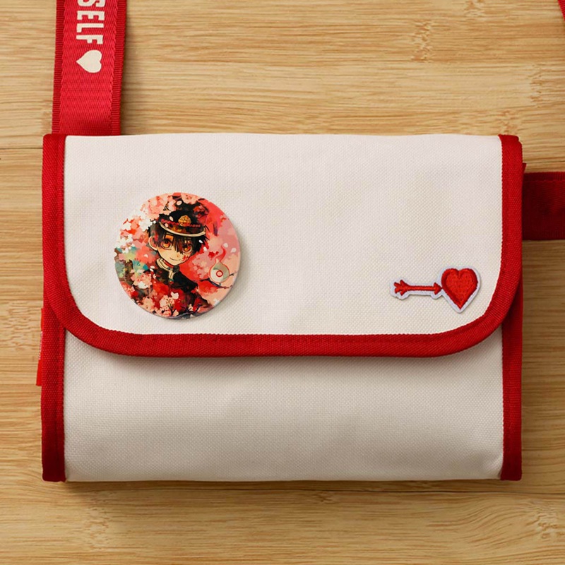 Ghim cài áo họa tiết hoạt hình Hanako-Kun bằng kim loại để trang trí quần áo/balo