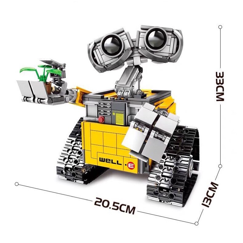 Đồ chơi lego Robot WALL E lắp ráp mô hình người máy và xe quà tặng bé trai bé gái mẫu Lego NBlue