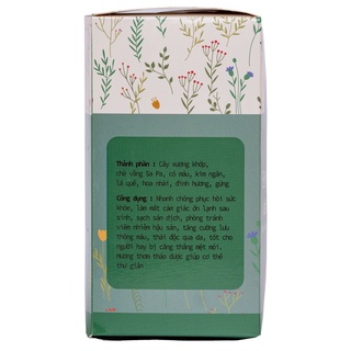 Bột tắm sau sinh dân tộc Dao Đỏ (hộp 10 túi)