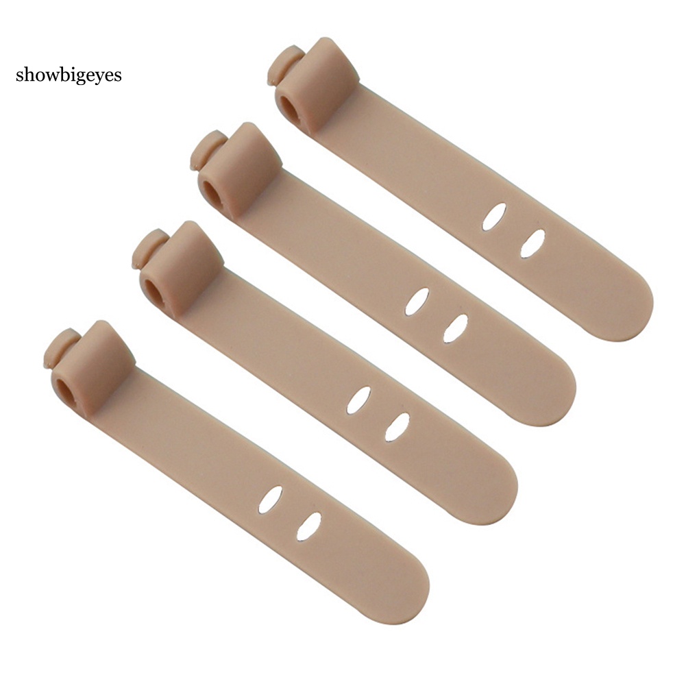 Set 4 Dụng Cụ Giữ Dây Cáp Bằng Silicone Tiện Dụng