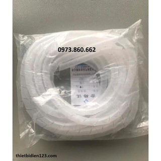 Ống gen xoắn quấn dây điện - Ống xoắn quấn dây điện phi 10 -12 trắng đen -TBĐ -Thiết bị điện giá tốt