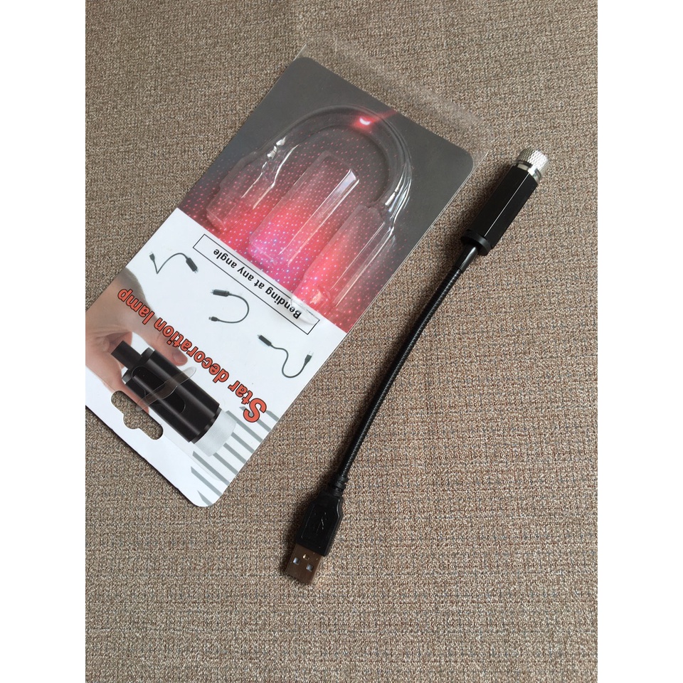 Đèn Led Chiếu Trần Xe Hơi Ô Tô Trần Nhà Cắm USB