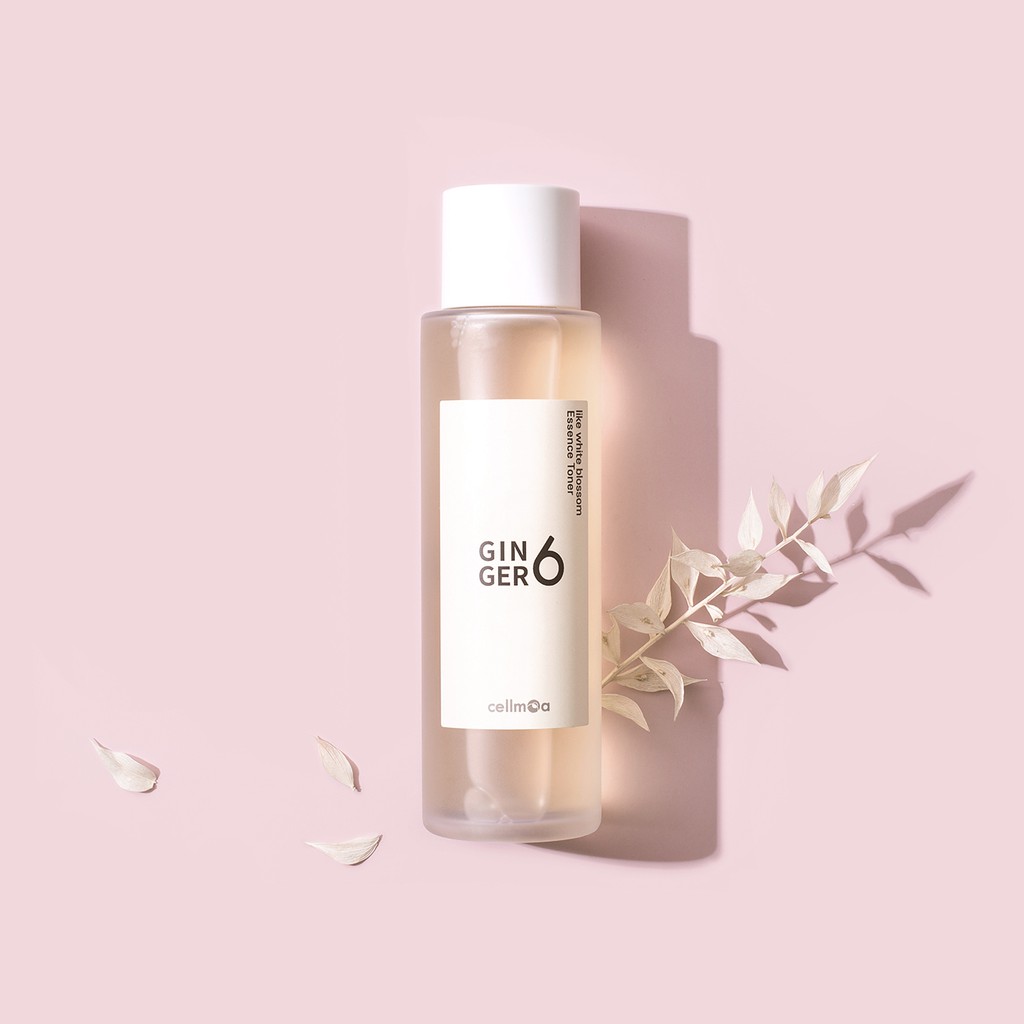 Toner dưỡng da trắng hồng từ gừng GINGER6 like white blossom Essence Toner 150ml (HSD: 13.11.2022)