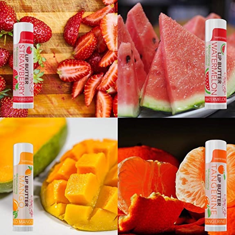 Dưỡng Môi trái cây, Son dưỡng không màu, Dưỡng Mềm môi hương trái cây Lip Butter Chap Lip, Hàng Mỹ chính hãng