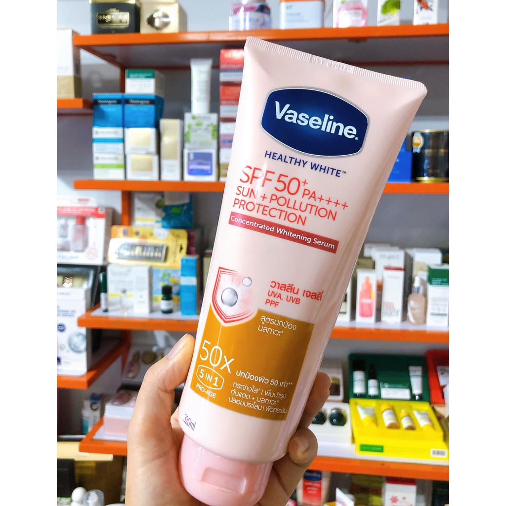 Sữa Dưỡng Thể Vaseline Perfect Serum 50X-10X Tuýp 320ml