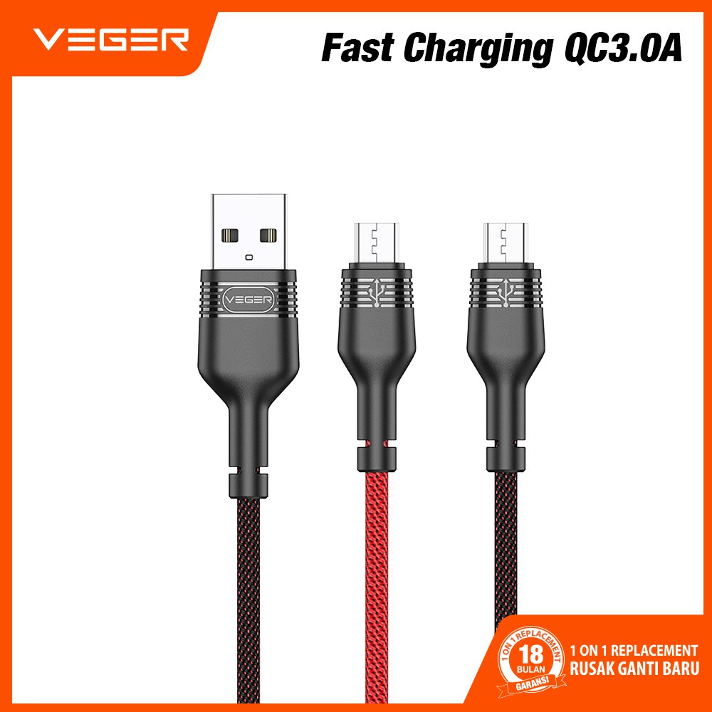 Cáp Sạc Nhanh Veger Vp-19 Usb Micro 1000mm