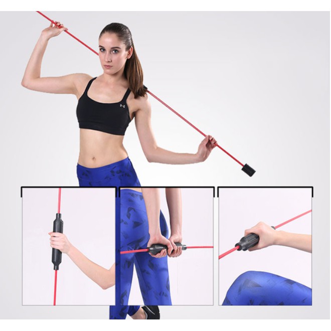 Dụng Cụ Tập Thể Dục Giảm Béo Đàn Hồi Đa Năng Felix Tại Nhà, Thanh Rung Đàn Hồi (Loại 1)