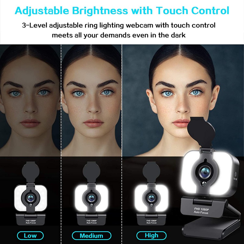 Webcam Hd 1080p Kèm Vỏ Bảo Vệ Và Micro Chuyên Dụng Cho Máy Ảnh | BigBuy360 - bigbuy360.vn