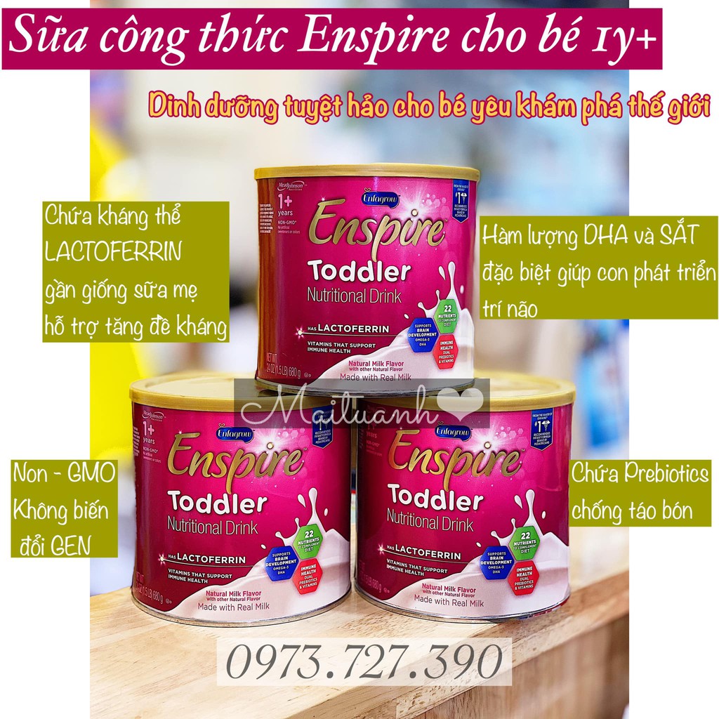 Sữa bột Enspire Toddle cho bé 1y+