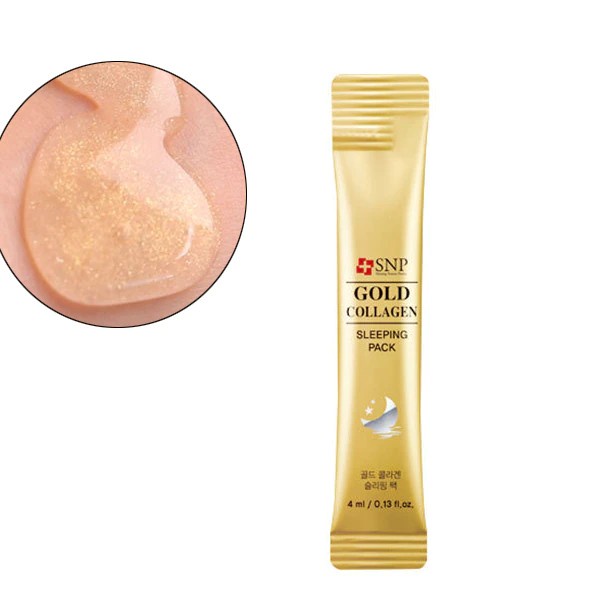 Mặt Nạ Ngủ Gold Collagen Tăng Sinh Collagen Tái Tạo Da Là Phẳng Nếp Nhăn - Làn Da Trở Lên Căng Bóng Ẩm Mịn