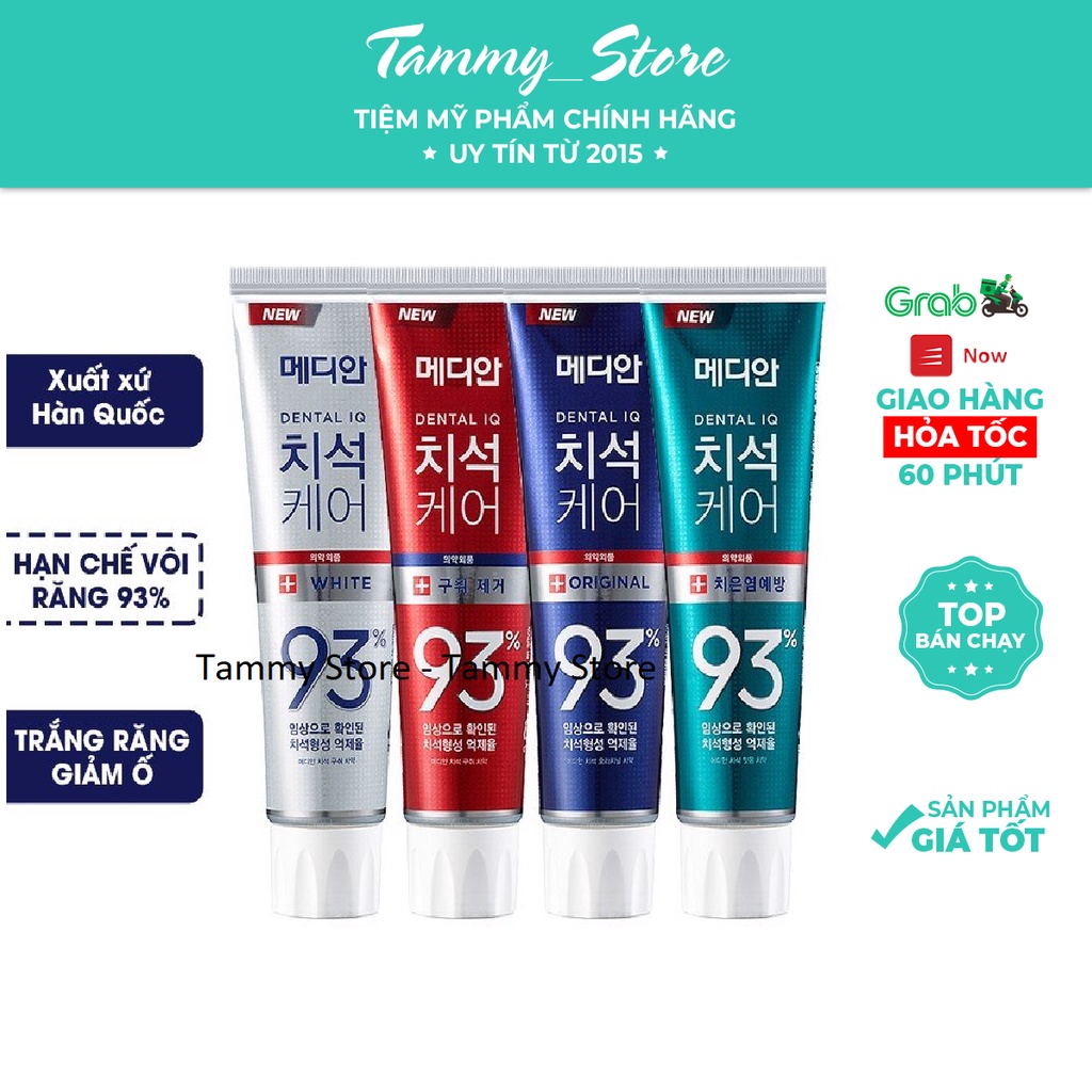 Kem đánh răng Median 93% Toothpaste Chính Hãng Hàn Quốc 120gr