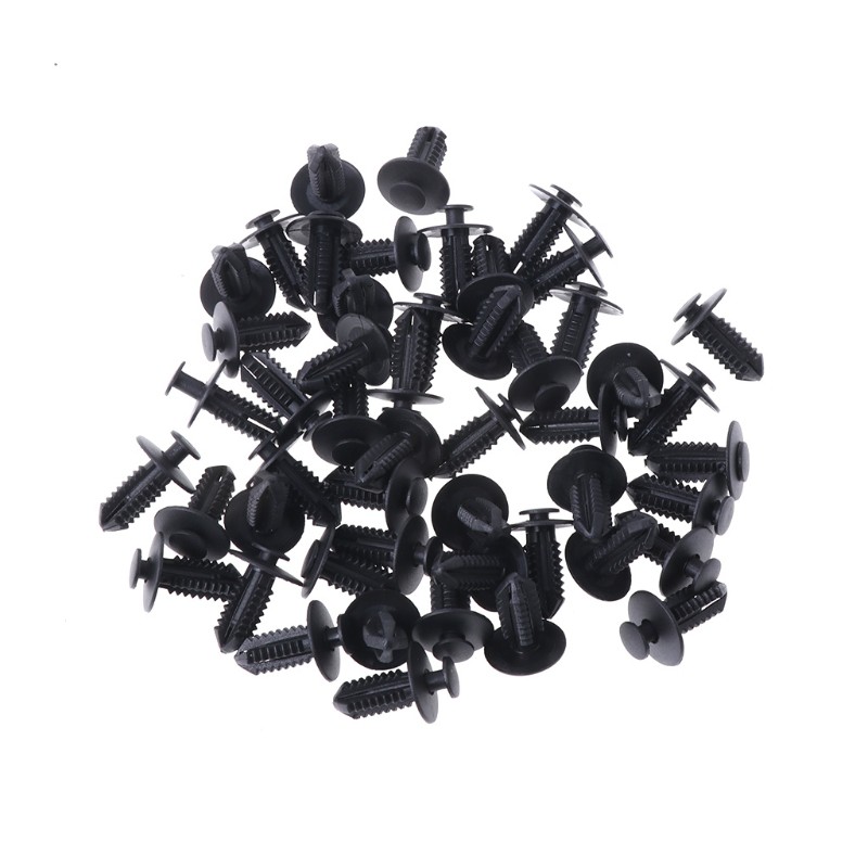 Set 50 chốt kẹp bộ phận cản gió trước xe hơi BMW Mercedes