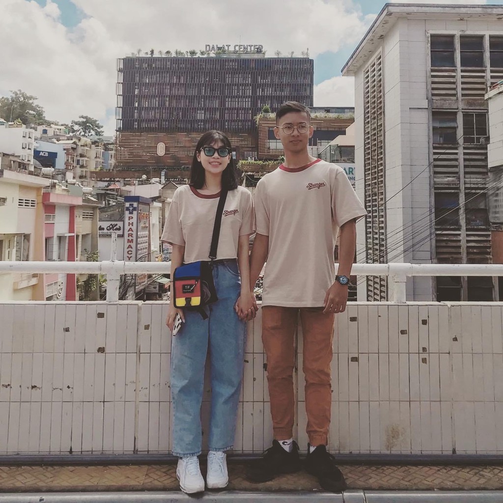 [Hàng cao cÁo thun cặp STRANGER® Heavy Cotton, áo Sơ Mi couple, Croptop