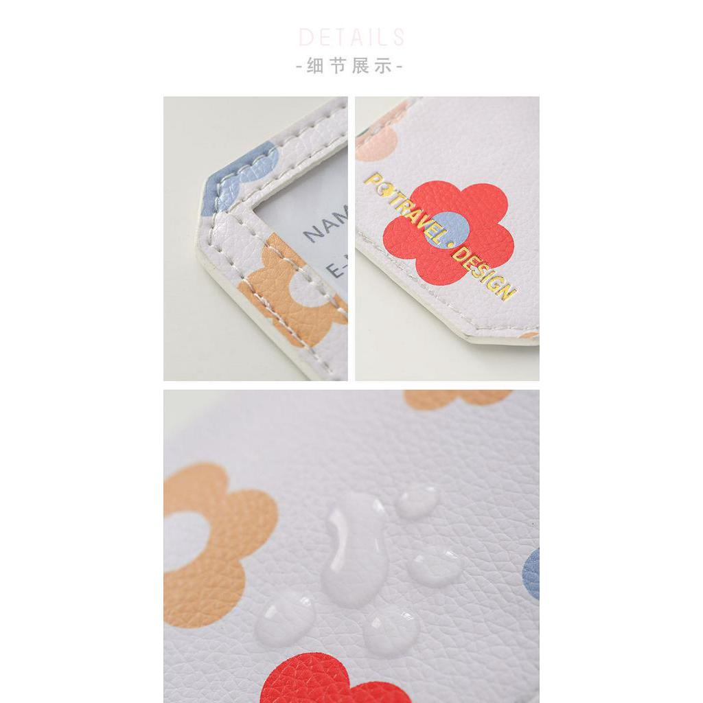 Thẻ Tên Hành Lý Bằng Da Pu Chống Thấm Nước Tiện Dụng