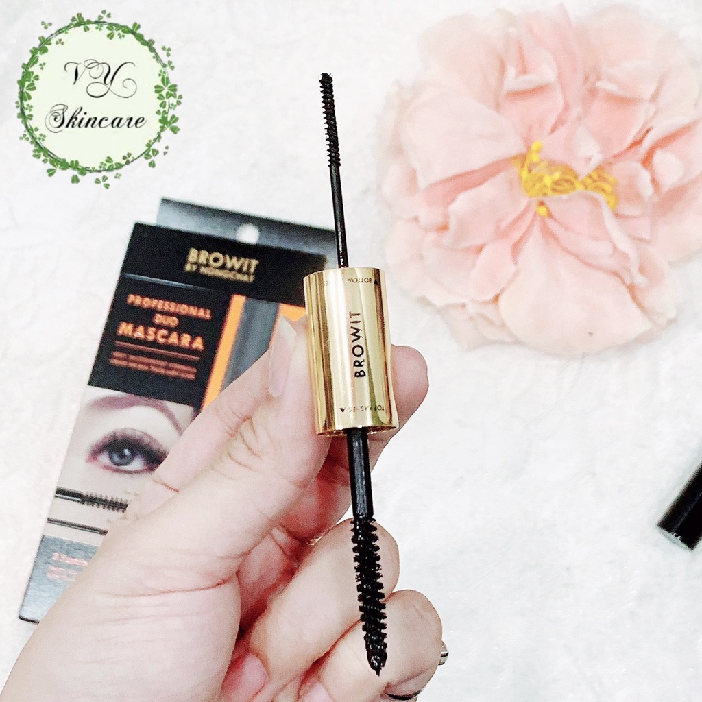 Mascara Nongchat 2 Đầu Browit Professional Duo Mascara 4 + 4g SEXY BLACK siêu chống nước