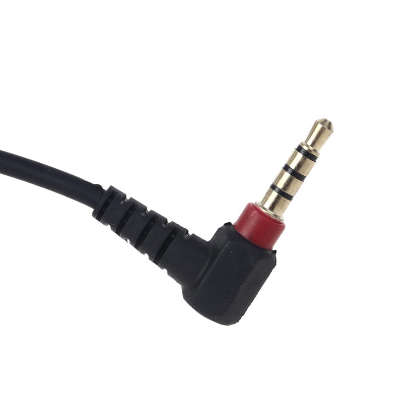 Dây cáp nối dài Aux 3.5mm 90 độ 4 cực 26cm dành cho tai nghe/máy phát MP3 trong xe hơi