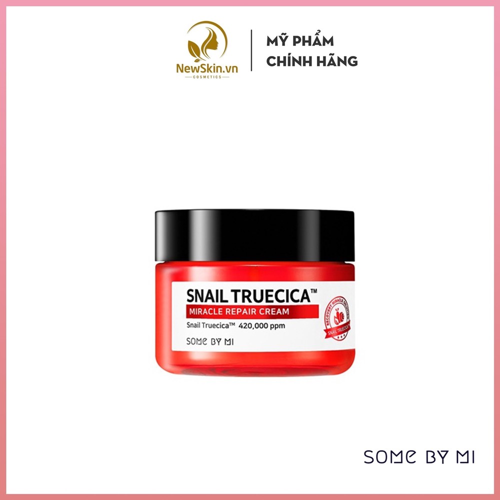Kem Dưỡng Ẩm Phục Hồi, Cải Thiện Sẹo Lõm Some By Mi Snail Truecica Miracle Repair Cream