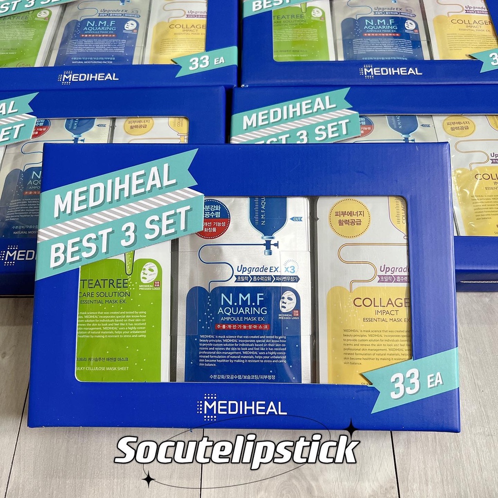 Set 33 gói Mặt nạ dưỡng da Mediheal Best 3 Set