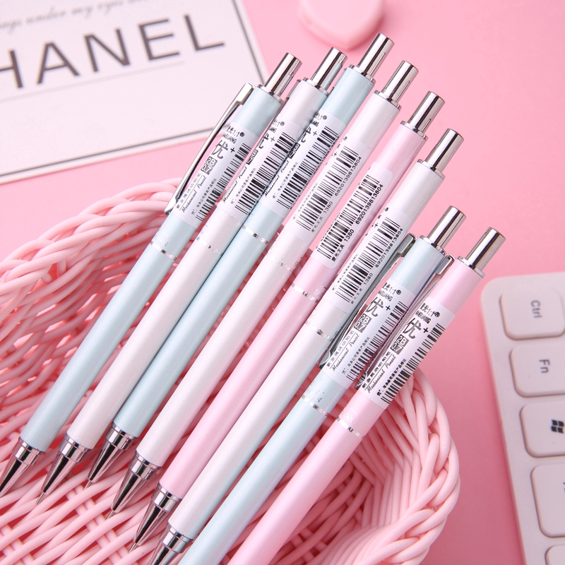 Bút Chì Bấm Bằng Kim Loại Ngòi 0.5mm / 0.7mm Màu Đen