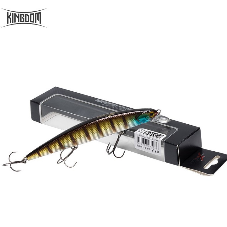 Mồi Câu Cá Giả Minnow Kingdom Cứng Dạng Nổi 130mm 20g Độ Sâu 0.8-1.5m