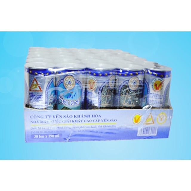 Thùng 30 Lon Nước Yến Sào Sanest Khánh Hoà