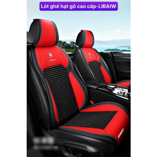 Bọc Ghế Ô Tô - Lót Ghế Ô Tô Hạt Gỗ Cao Cấp Chống Nóng, Massage Lưng