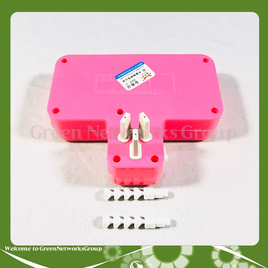 Ổ cắm điện đa năng 3 trong 1 có đế cắm USB tích hợp đèn LED (4 phích cắm 2 cổng USB) Greennetworks ( Màu Ngẫu Nhiên )