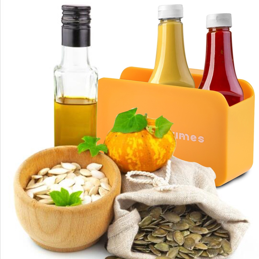Hộp Đựng Gia Vị / Đồ Dùng Mini Đa Năng Gắn Cửa Tủ Lạnh Tiện Dụng