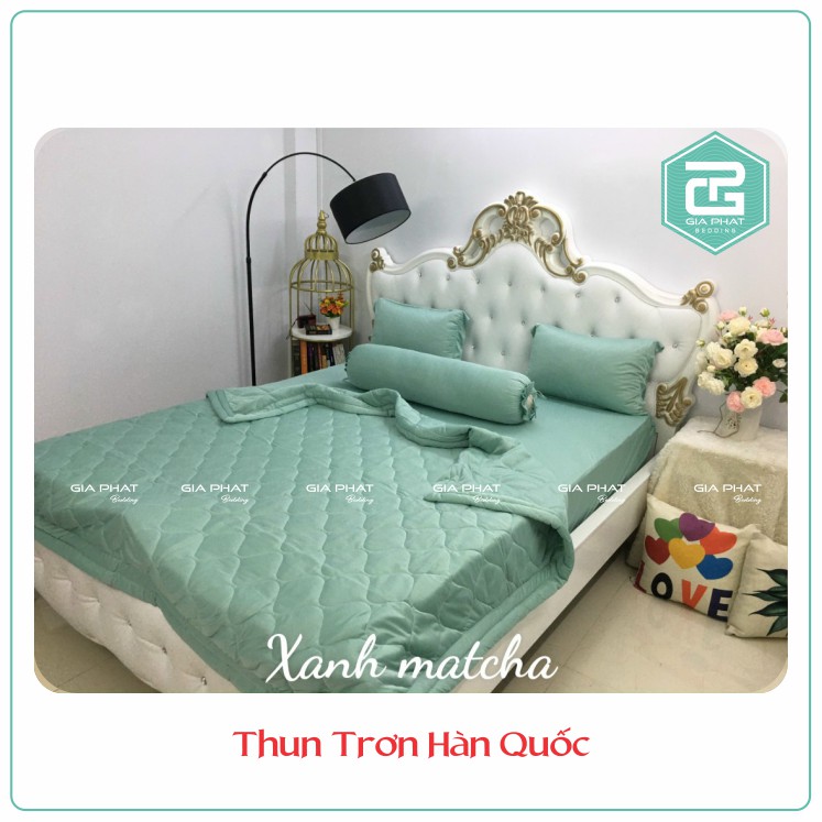 [Link 2] Bộ ga {4 món} thun lạnh Hàn Quốc 1 màu cao cấp | BigBuy360 - bigbuy360.vn