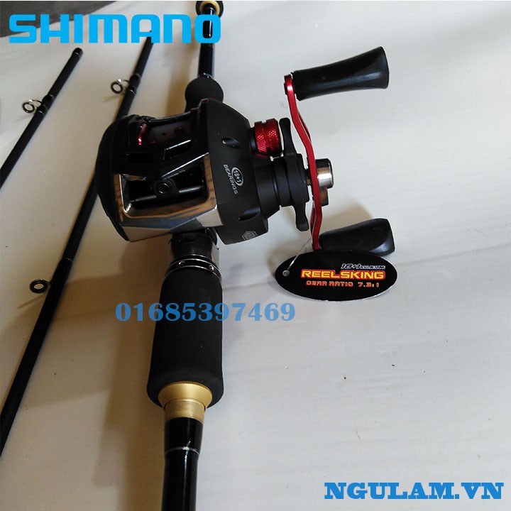 Bộ Cần Câu Lure Máy Ngang Shimano 1m8- 2m1- 2m4 giá rẻ