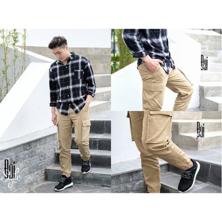 Quần jogger đũi túi hộp (cargo pants)
